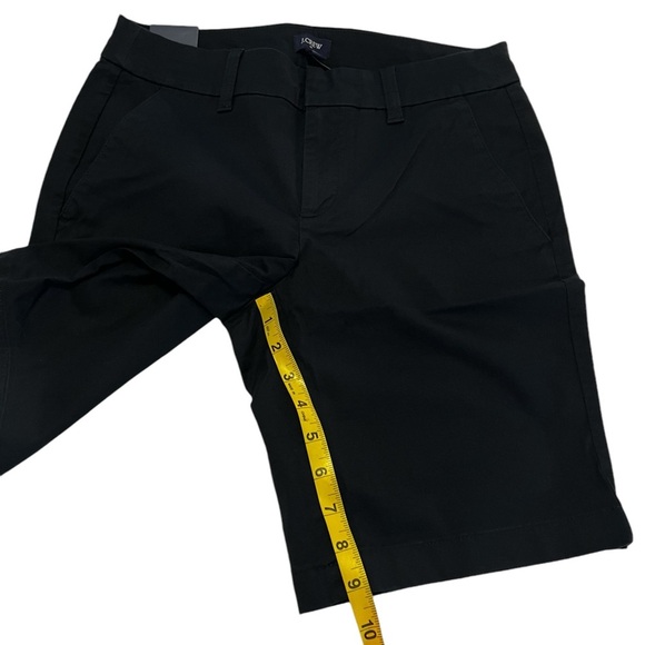 NWT J. Crew 9” Bermuda Shorts Black size 0 high rise modest - Picture 5 of 14